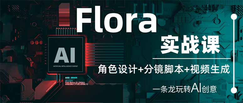 （14225期）Flora实战课：角色设计+分镜脚本+视频生成，一条龙玩转AI创意-老段项目分享