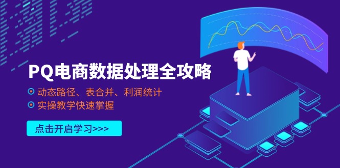 (14240期)PQ电商数据处理全攻略,动态路径、表合并、利润统计,实操教学快速掌握-老段项目分享