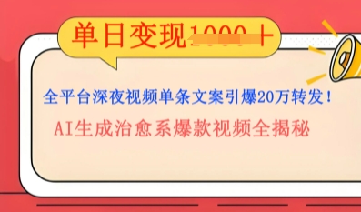 全平台深夜文案新风口:DeepSeek生成百万播放量金句,治愈系内容涨粉速度快4倍-老段项目分享