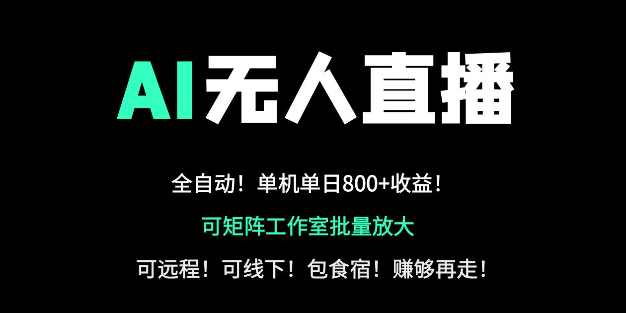 (14179期)24小时自动带货!AI无人直播副业日赚800+,轻资产创业首选-老段项目分享