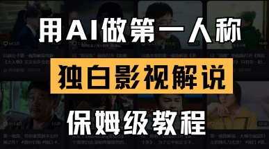 用AI做第一人称独白影视解说,手把手教学,保姆级教程-老段项目分享