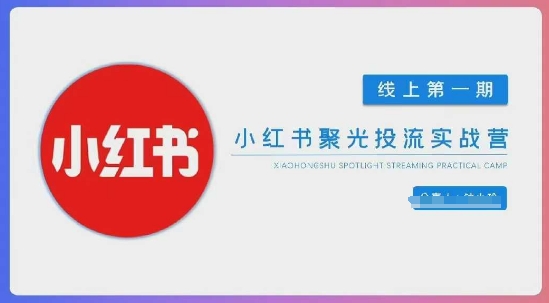 小红书聚光陪跑第一期,教你从0到1玩转小红书聚光投流,搭建小红书付费投流团队,更快的见到效果-老段项目分享