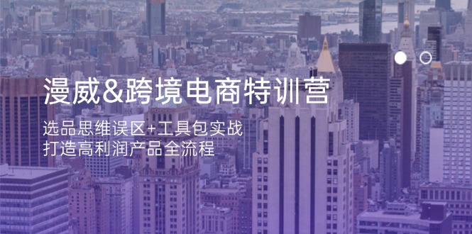 (14295期)漫威 跨境电商特训营:选品思维误区+工具包实战,打造高利润产品全流程-老段项目分享