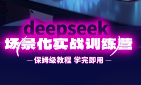 DeepSeek场景化实战训练营,保姆级教程,学完即用,手把手教你用DeepSeek提升效率-老段项目分享